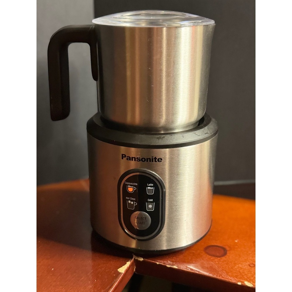 Pansonite NPJ-01 Electric Milk Frother Steamer Stainless Steel 4-in-1 500W